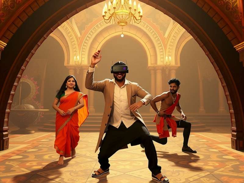 VR Bollywood Rhythm Gameplay